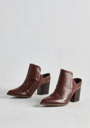 ModCloth Contemporary Courier Bootie