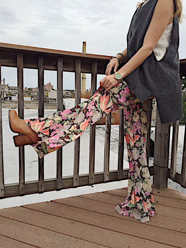 Floral Wide Legs