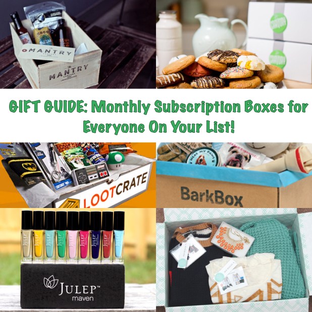 Gift Guide: Monthly Subscription Boxes 