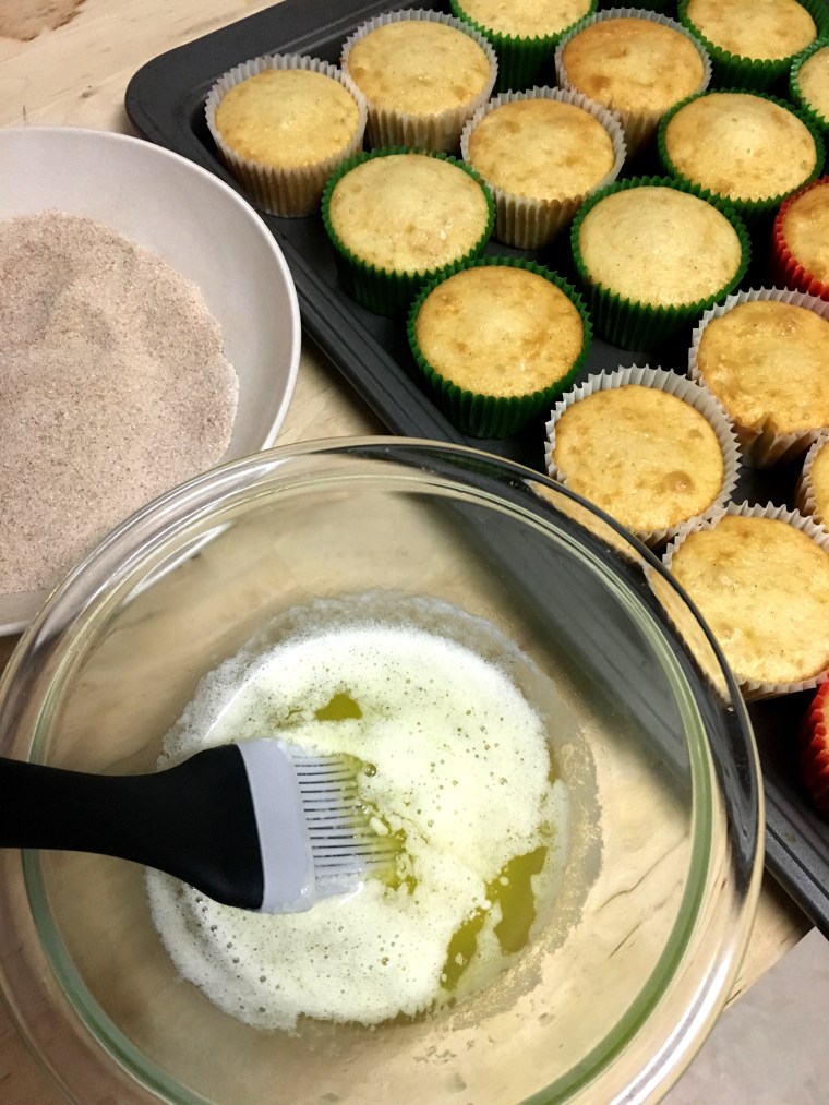 Oreo Stuffed Churro Cupcakes