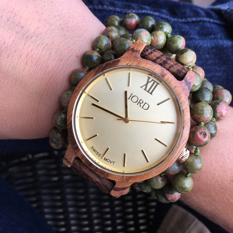 JORD Zebrawood and Champagne Women's Watch