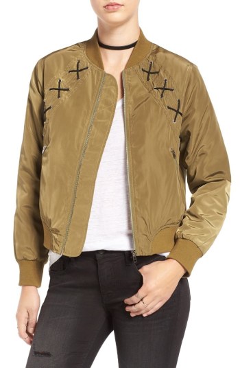 Nordstrom Cross Stitch Bomber Jacket $39.98